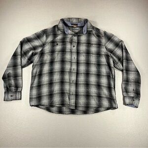 Tailor Men's  Performance Button-Down Shirt, Grey, Long Sleeve